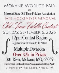 Flyer for a fiddle contest